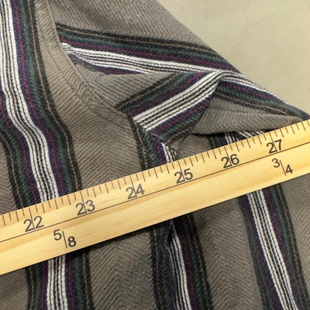 Vintage 90s striped long sleeve Henley shirt - Picture 4 of 6